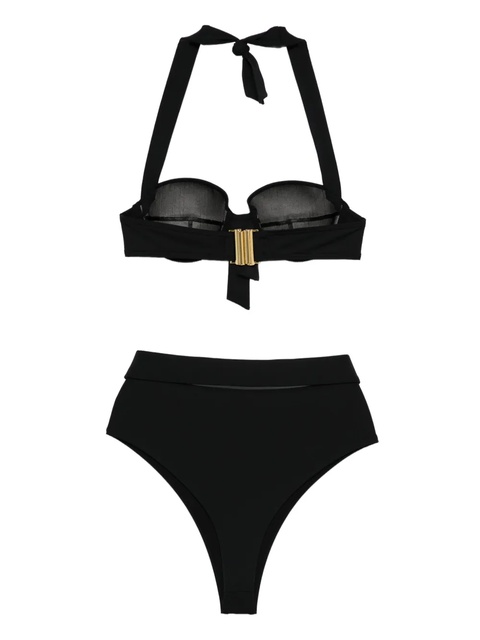 Balmain halterneck belted bikini - Black - zdjęcie produktu nr 1