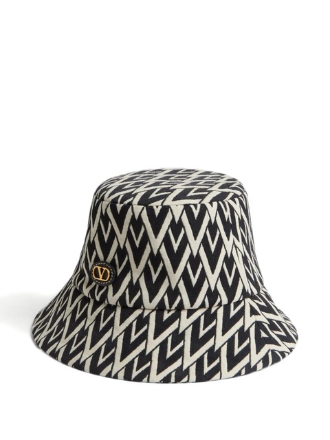 Valentino Garavani Toute La V wool bucket hat - Black - zdjęcie produktu nr 2