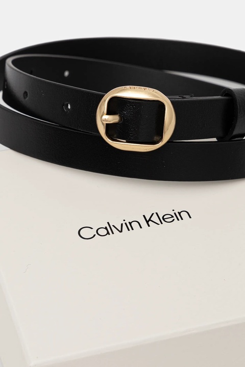 Calvin Klein pasek skórzany damski kolor czarny LV04F7058G - zdjęcie produktu nr 2
