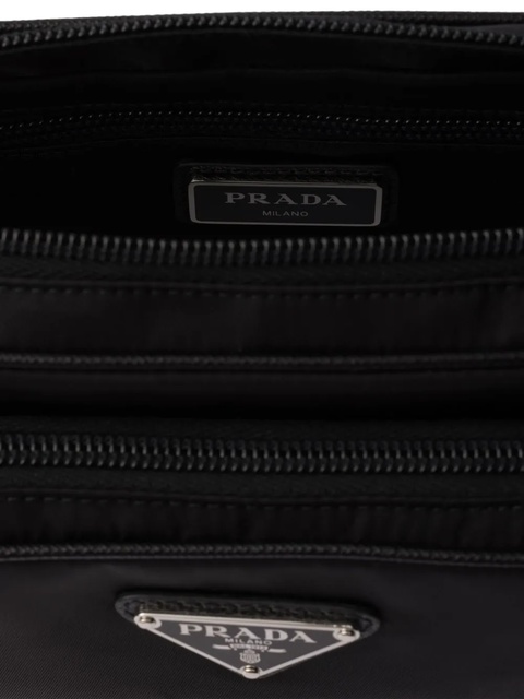 Prada logo-plaque belt bag - Black - zdjęcie produktu nr 2