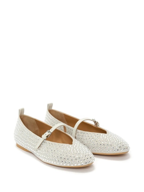 JW Anderson crystal-embellished ballerina shoes - White - zdjęcie produktu nr 2