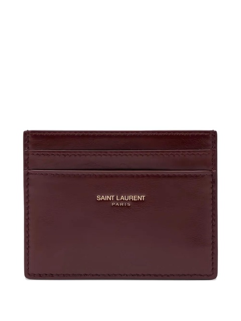 Saint Laurent leather cardholder - Red - zdjęcie produktu nr 1
