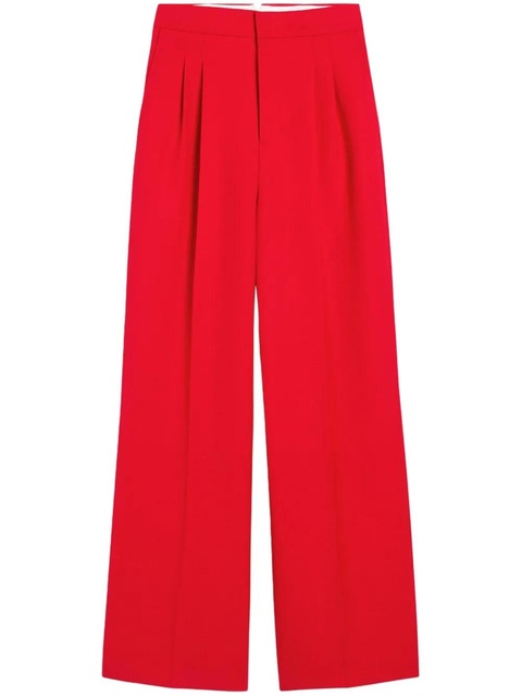 AMI Paris high-waist wide-leg trousers - Red - zdjęcie produktu nr 1