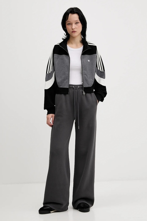 Abercrombie & Fitch spodnie dresowe damskie kolor szary gładkie KI147-5128-955 - zdjęcie produktu nr 2