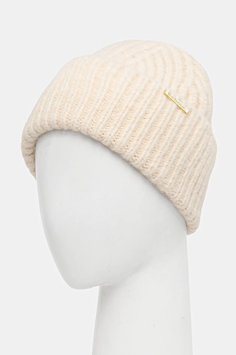 Barbour czapka Meryl Beanie kolor beżowy LHA0609 - zdjęcie produktu nr 2