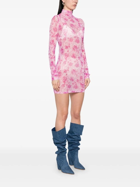 Off-White mesh mini dress - Pink - zdjęcie produktu nr 2