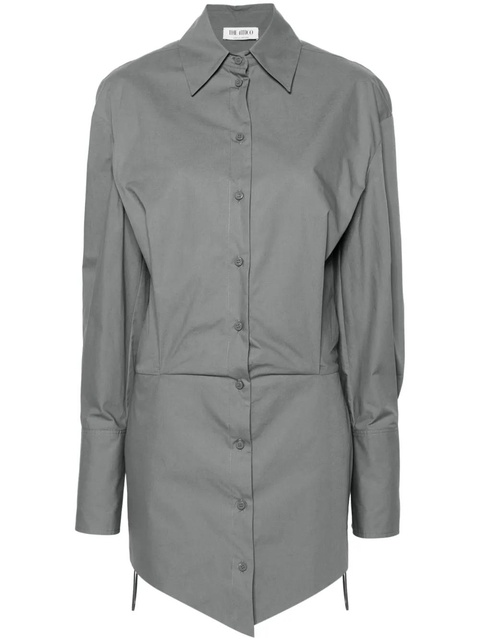 The Attico Silvye shirt minidress - Grey - zdjęcie produktu nr 1