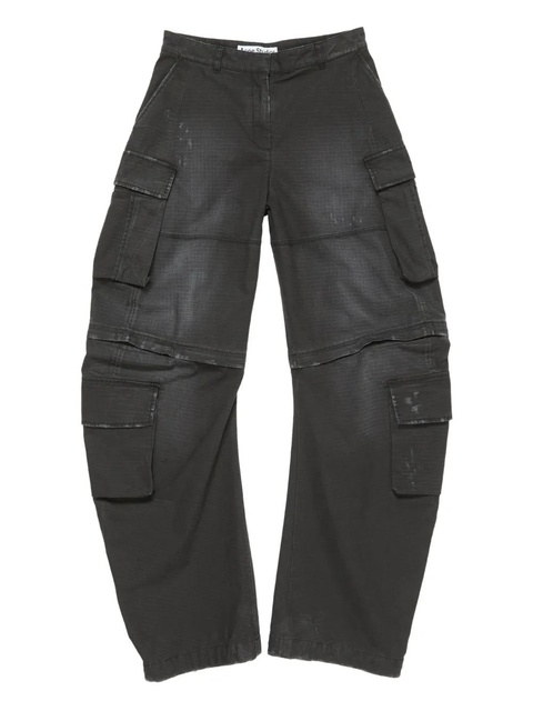 Acne Studios cargo palazzo trousers - 900-BLACK - zdjęcie produktu nr 1