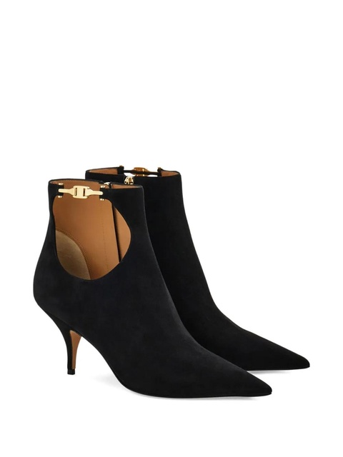 Ferragamo 70mm cut-out leather boots - Black - zdjęcie produktu nr 2