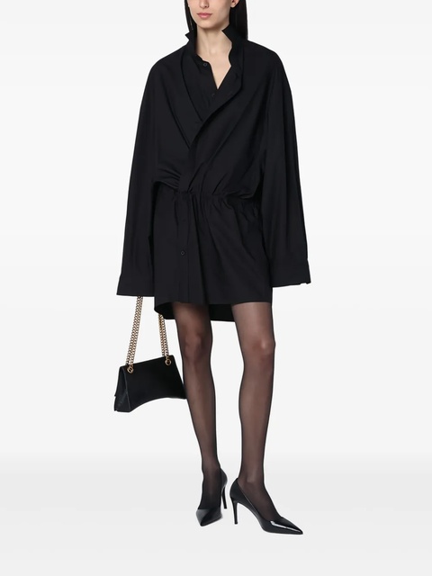Balenciaga shirt-style mini dress - Black - zdjęcie produktu nr 2