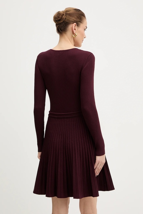 Morgan sukienka kolor bordowy mini rozkloszowana RMCOSI - zdjęcie produktu nr 2