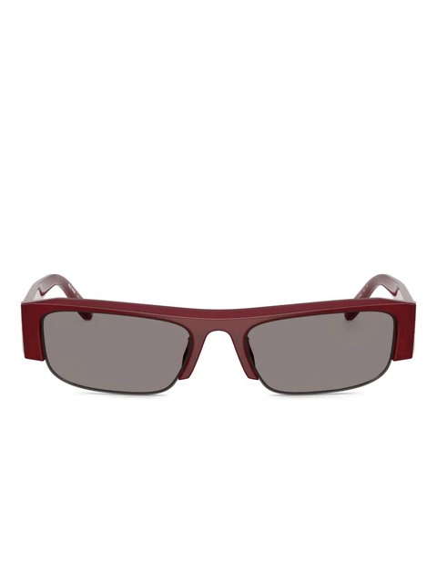 Miu Miu Eyewear Vedete rectangle-frame sunglasses - Red - zdjęcie produktu nr 1
