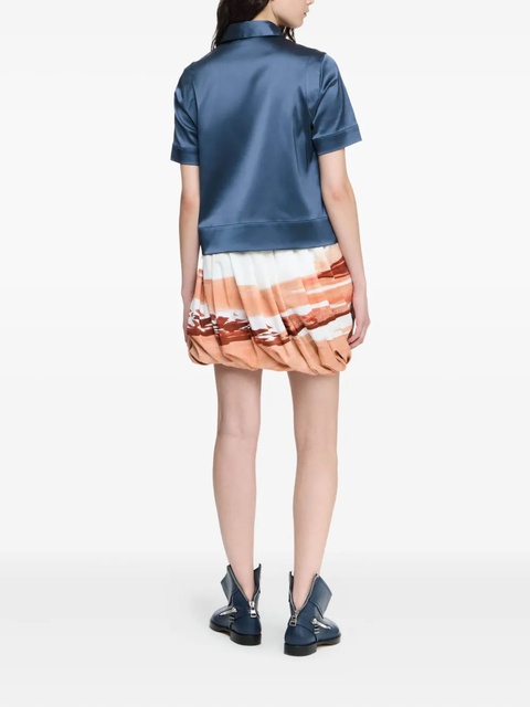 JW Anderson satin polo shirt - Blue - zdjęcie produktu nr 2