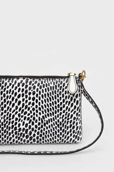 Pinko kopertówka skórzana kolor biały 104277 A27T - zdjęcie produktu nr 2