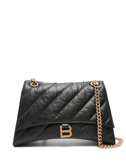 Balenciaga Crush quilted shoulder bag - Black - zdjęcie produktu nr 1