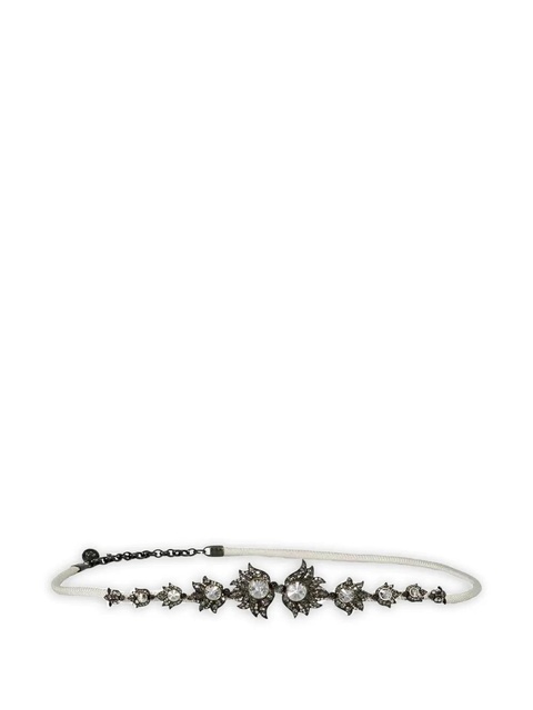 Lanvin crystal flame-detail belt - White - zdjęcie produktu nr 2