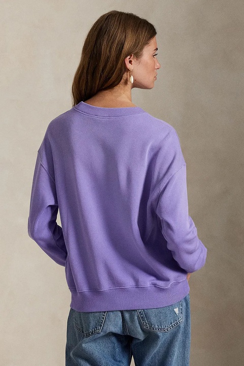 Polo Ralph Lauren bluza bawełniana damska kolor fioletowy gładka 211971690 - zdjęcie produktu nr 2