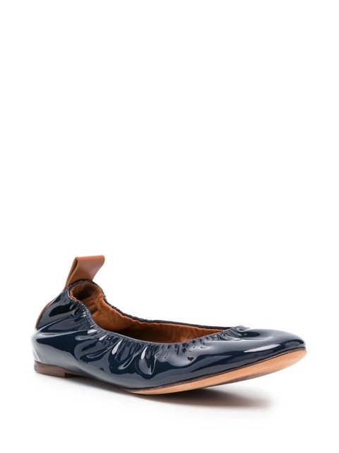 Lanvin patent leather ballerina shoes - Blue - zdjęcie produktu nr 1