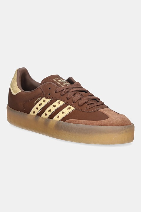 adidas Originals sneakersy skórzane Sambae W damskie kolor brązowy JS3958 - zdjęcie produktu nr 1