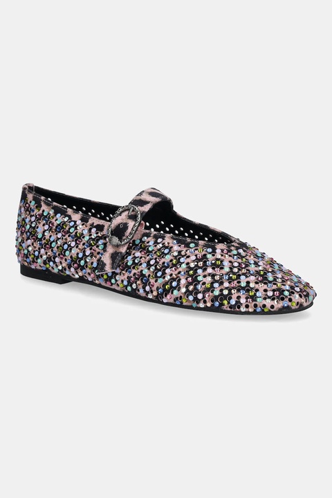 Kurt Geiger London baleriny zamszowe Mayfair Ballet Flat kolor różowy 2656357289 - zdjęcie produktu nr 1