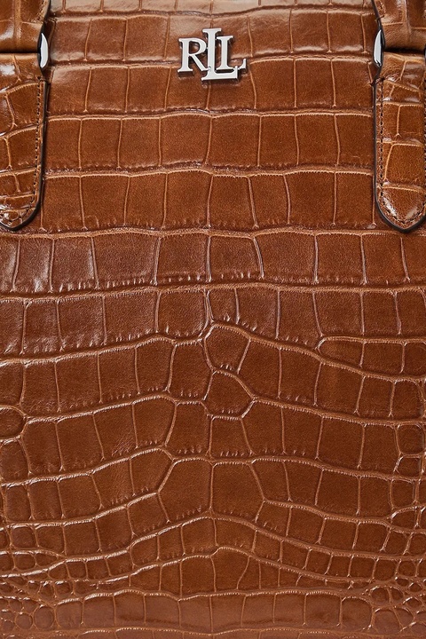 Lauren Ralph Lauren torebka skórzana kolor brązowy 431942189 - zdjęcie produktu nr 1