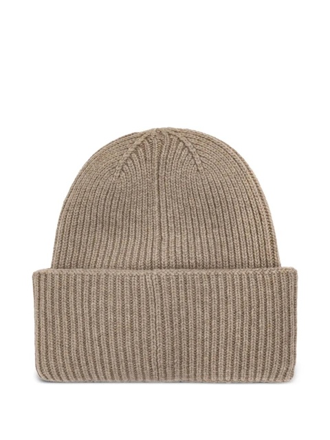 Max Mara Mmretina ribbed embroidered beanie hat - Neutrals - zdjęcie produktu nr 2
