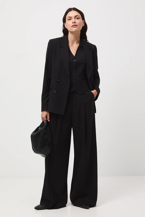 Medicine kamizelka damska kolor czarny jednorzędowa - zdjęcie produktu nr 1