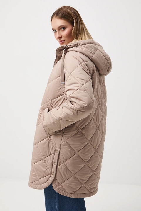 Medicine płaszcz damski kolor beżowy - zdjęcie produktu nr 2