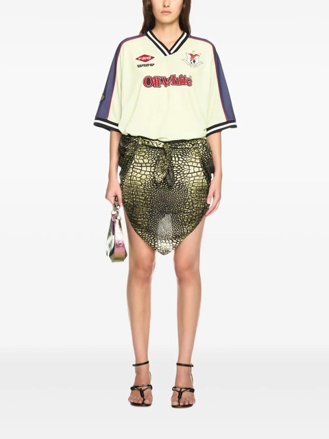 Off-White Croco Bandana skirt - Green - zdjęcie produktu nr 2