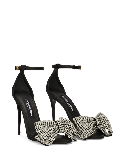 Dolce & Gabbana 105mm rhinestone sandals - Black - zdjęcie produktu nr 2