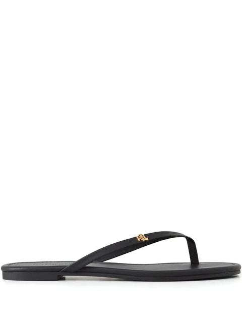 Lauren Ralph Lauren Raquel logo flip-flops - Black - zdjęcie produktu nr 2