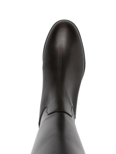 Aeyde zip-fastening leather knee-high boots - Brown - zdjęcie produktu nr 2