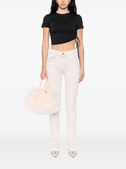 Blumarine logo-patch jeans - Neutrals - zdjęcie produktu nr 2