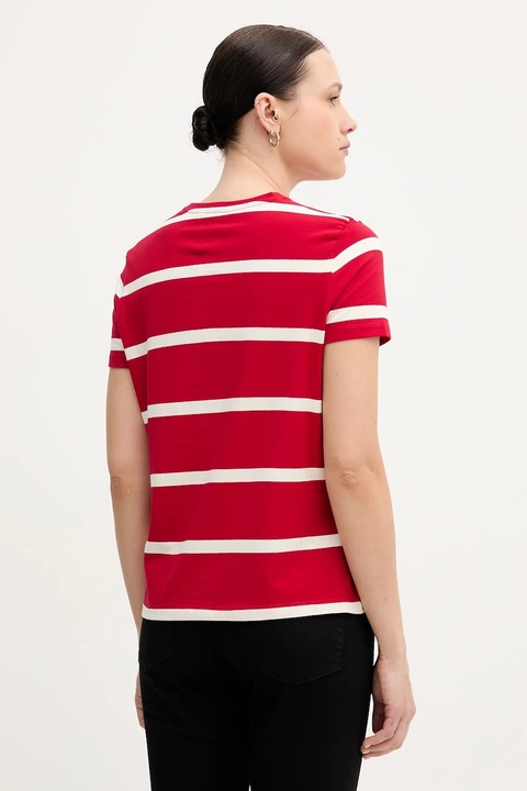 Tommy Hilfiger t-shirt damski kolor czerwony WW0WW47809 - zdjęcie produktu nr 2