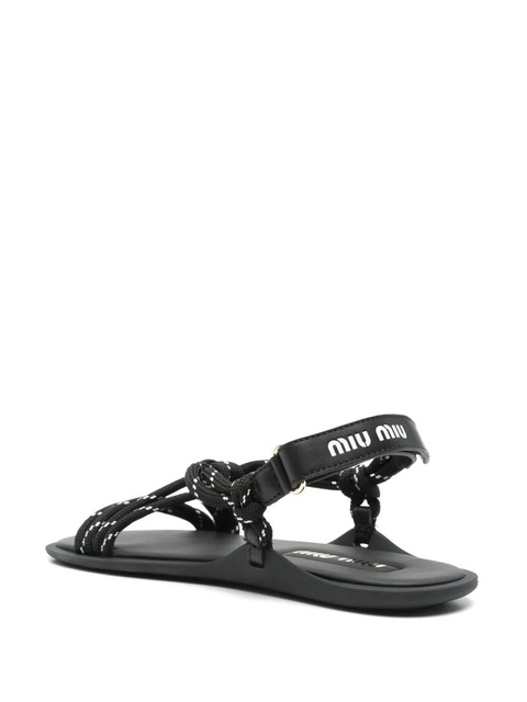 Miu Miu Nastro sandals - Black - zdjęcie produktu nr 2
