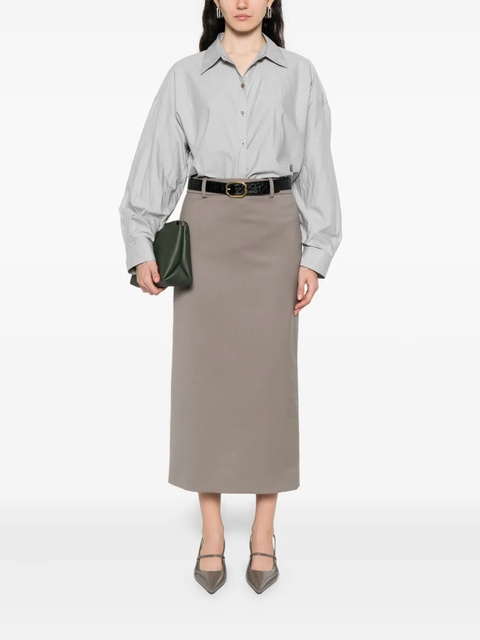 The Frankie Shop Alrose pencil midi skirt - Green - zdjęcie produktu nr 2