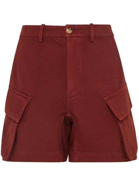 JW Anderson cargo twill shorts - Red - zdjęcie produktu nr 1