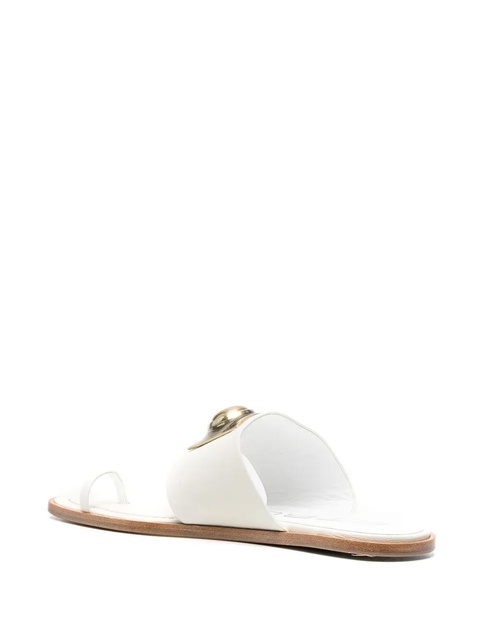 ETRO Crown Me leather sandals - White - zdjęcie produktu nr 1