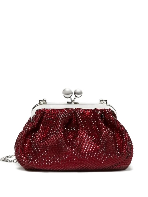 Weekend Max Mara crystal-embellished clutch bag - Red - zdjęcie produktu nr 1
