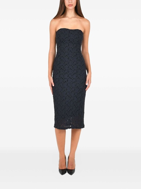 Max Mara strapless lace midi dress - Blue - zdjęcie produktu nr 1