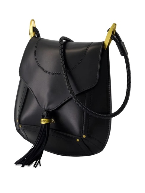 ISABEL MARANT Anahi tassel-embellished calfskin crossbody bag - Black - zdjęcie produktu nr 2