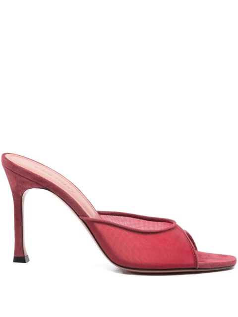 Amina Muaddi 95mm Alexia mules - Red - zdjęcie produktu nr 1