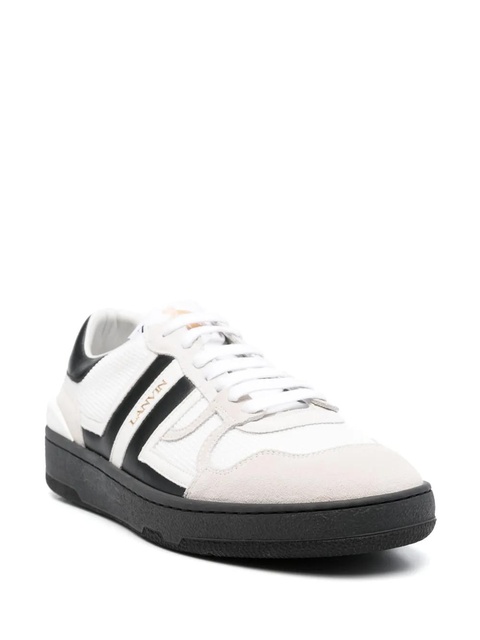 Lanvin Clay mesh-detail leather sneakers - White - zdjęcie produktu nr 2