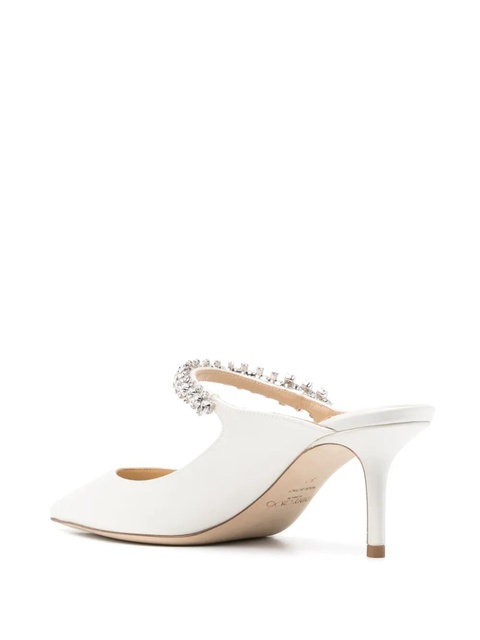 Jimmy Choo Bing 65mm leather mules - White - zdjęcie produktu nr 1