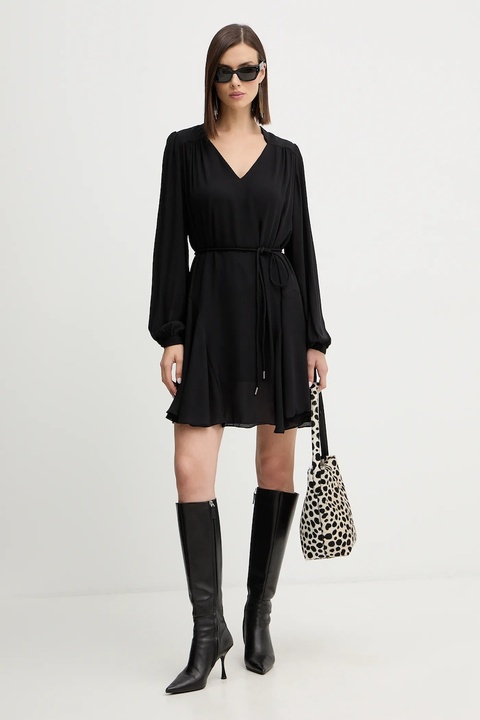 Guess sukienka WANDA kolor czarny mini prosta W5BK51 WGLA2 - zdjęcie produktu nr 2