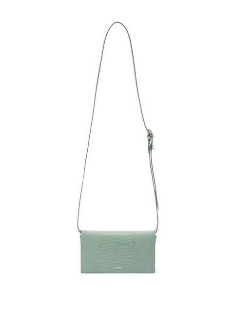 Jil Sander All-Day snakeskin-effect shoulder bag - Green - zdjęcie produktu nr 1