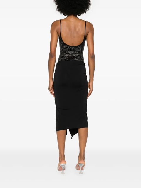 The Attico rhinestone-embellished midi dress - Black - zdjęcie produktu nr 2