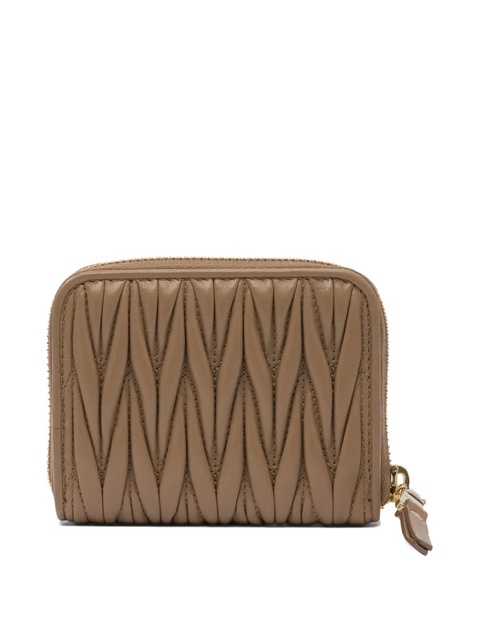 Miu Miu matelassé zip-around wallet - Brown - zdjęcie produktu nr 2