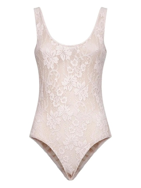 ZIMMERMANN floral-lace bodysuit - Light and natural - zdjęcie produktu nr 1