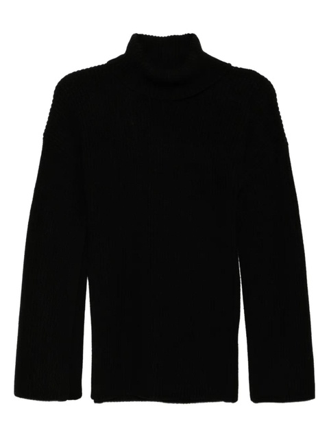 TOTEME merino slit sleeve sweatshirt - Black - zdjęcie produktu nr 1